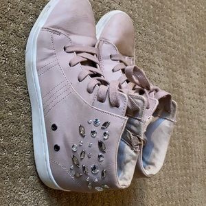 Zara girls booties size 39 (6) faux pink leather. Warm & stylish